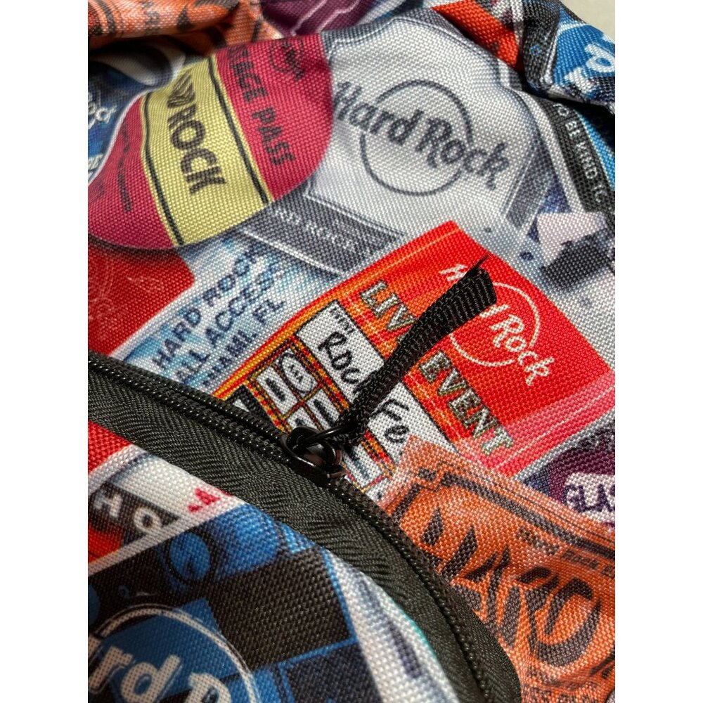 Hard Rock Cafe Backpack With Concert Ticket Print - Picture 6 of 7